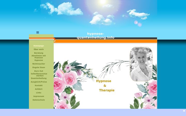 Screenshot of hypnose-quantenheilung.info