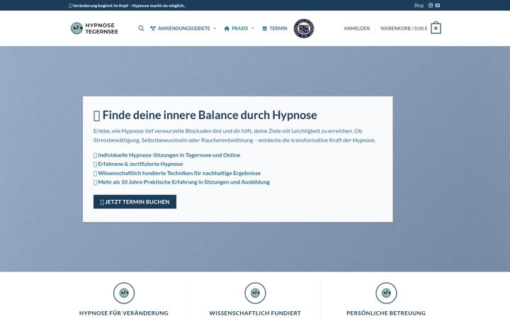 Screenshot of hypnose-tegernsee.com