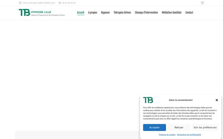 Screenshot of hypnose-therapie-lille.com