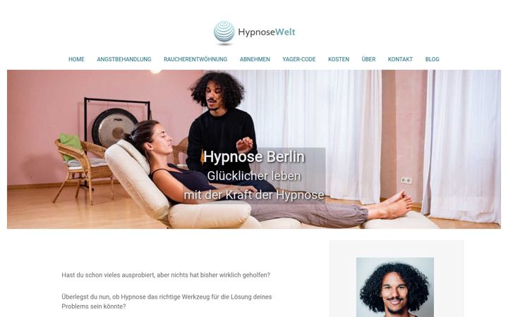 Screenshot of hypnose-welt.com