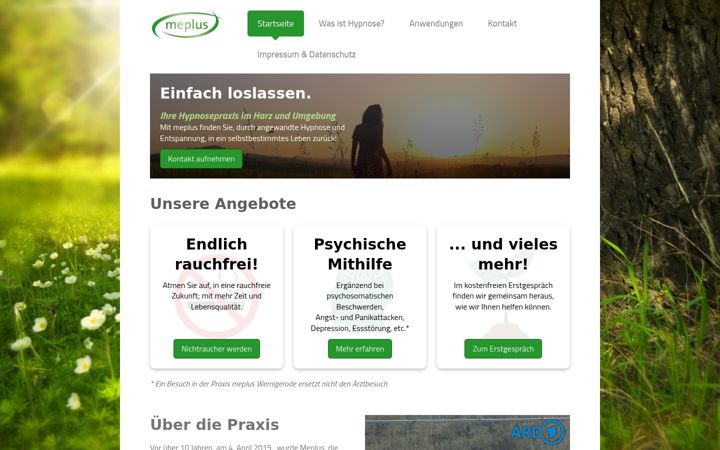 Screenshot of hypnose-wernigerode.de