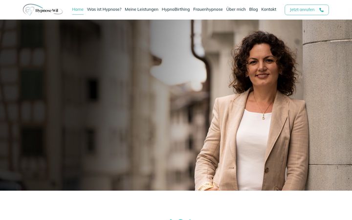 Screenshot of hypnose-wil.ch