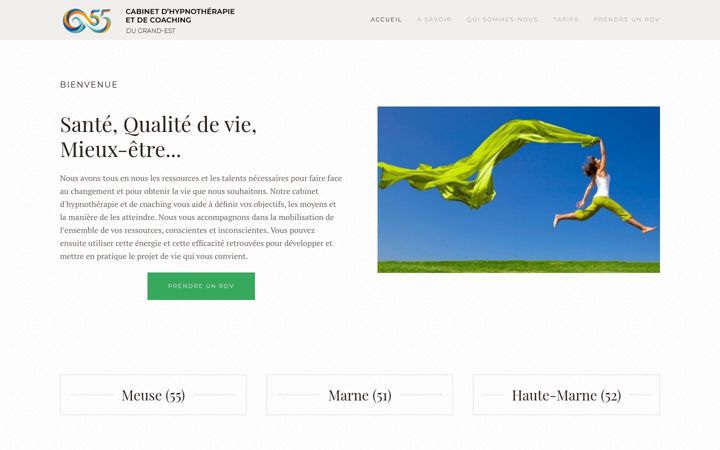 Screenshot of hypnose55.com
