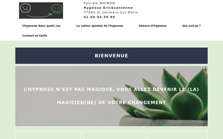 Screenshot of hypnose77pascalewaiman.fr