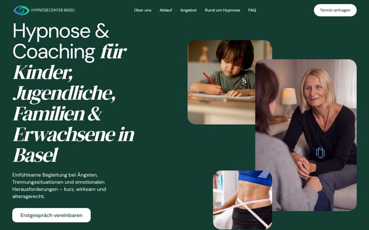 Screenshot of hypnosecenterbasel.ch