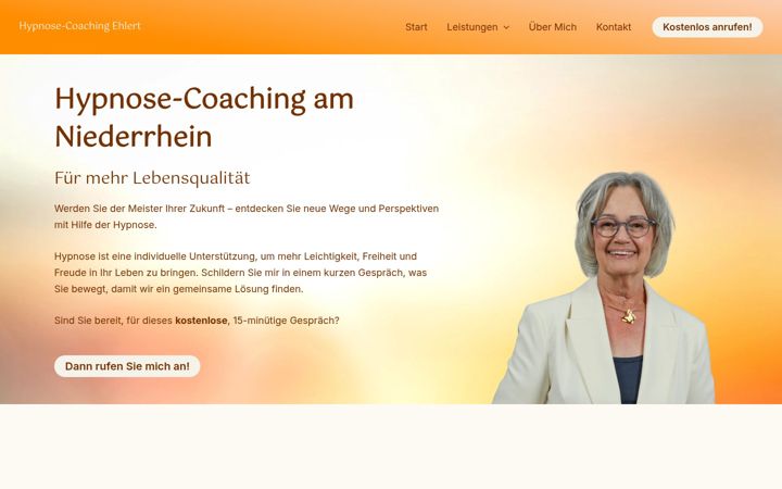 Ekrano kopija hypnosecoaching-ehlert.de