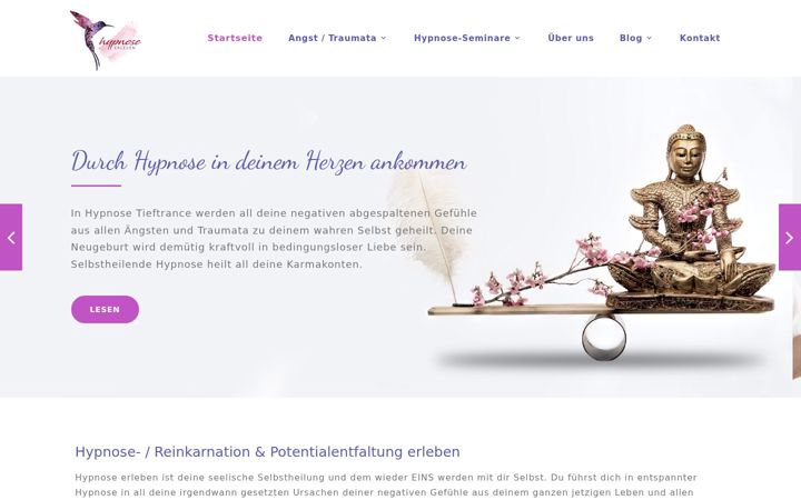 Screenshot of hypnoseerleben-in.de