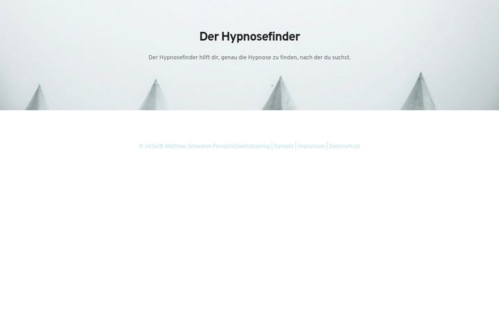 Screenshot ta' hypnosefinder.de