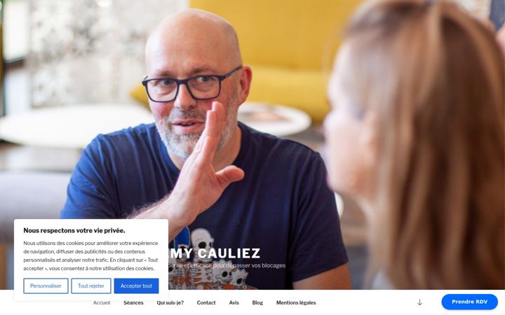 Screenshot of hypnosehauteloire.fr