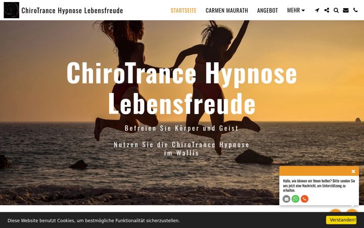 Screenshot of hypnoselebensfreude.ch