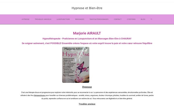 Screenshot του hypnosemarjorie.fr