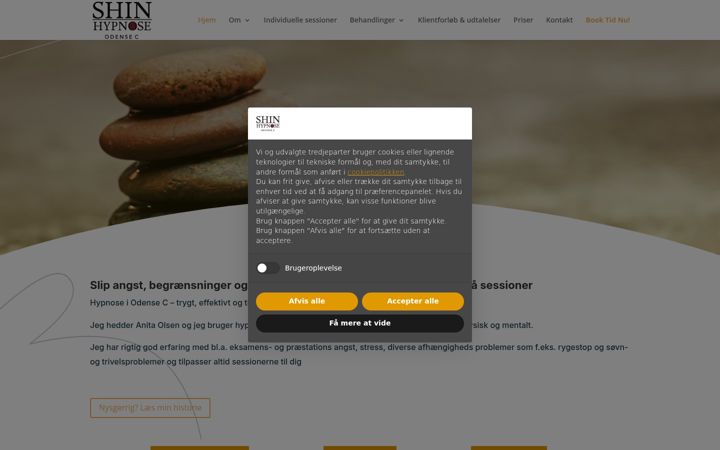 Screenshot of hypnosen.nu