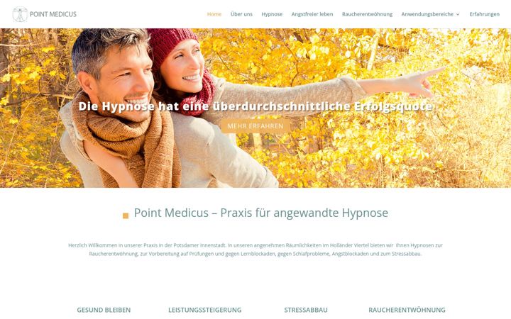 Screenshot of hypnosepotsdam.de