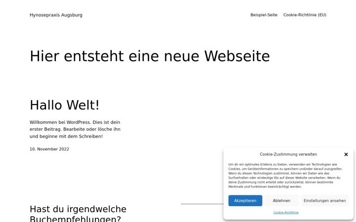 Screenshot stránky hypnosepraxis-augsburg.com