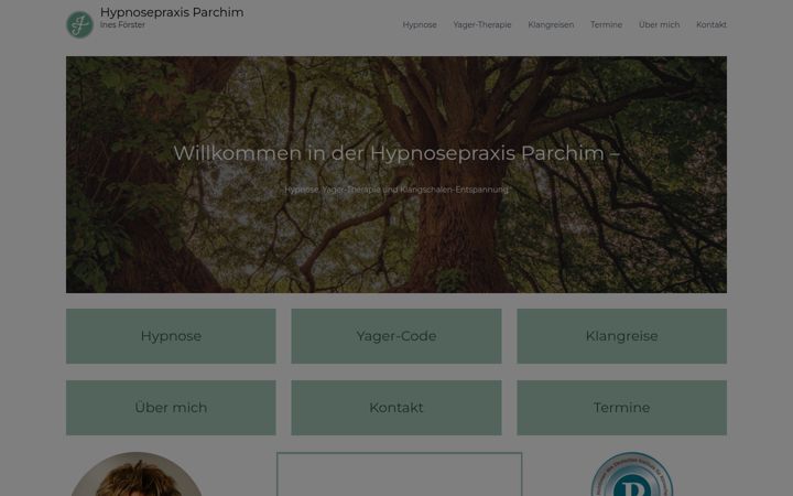 Screenshot of hypnosepraxis-parchim.de