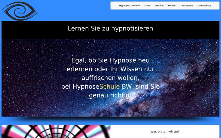 Screenshot of hypnoseschulung-bw.de