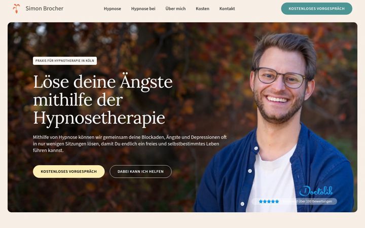 Screenshot di hypnosetherapie-brocher.de