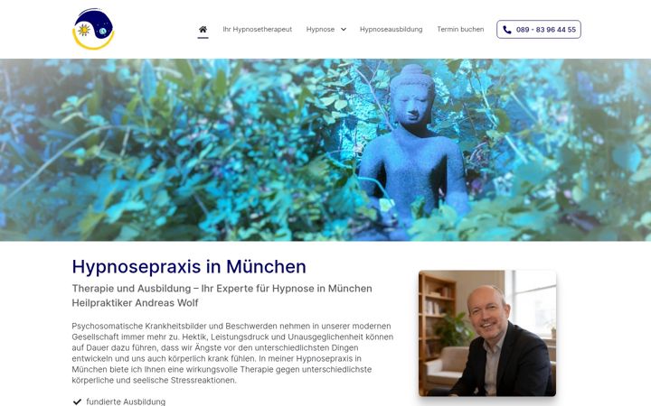 Screenshot of hypnosetherapie-muenchen.net