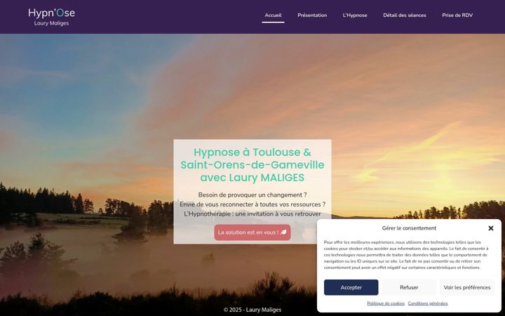 Screenshot of hypnosetoulousepnl.fr
