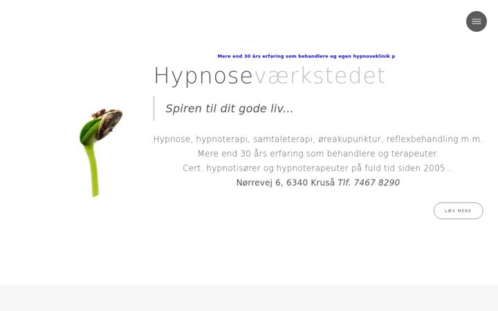 Screenshot of hypnosevaerkstedet.dk