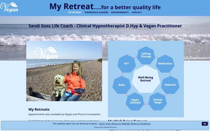 Screenshot of hypnosis-retreat.co.uk