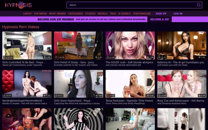 Screenshot of hypnosis.porn