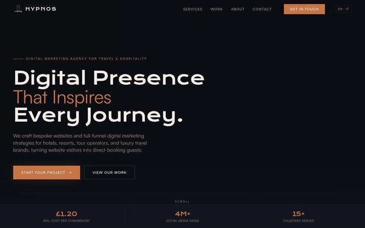 Screenshot of hypnosmedia.co.uk