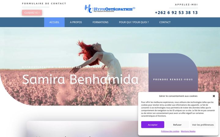 Screenshot of hypnosteo.com