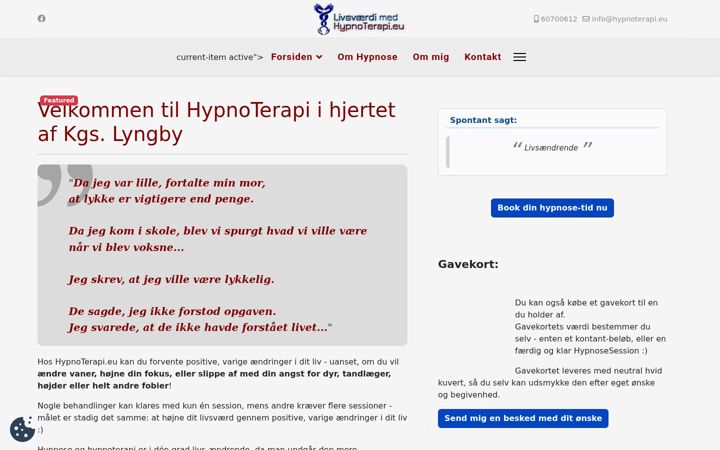 Screenshot of hypnoterapi.eu