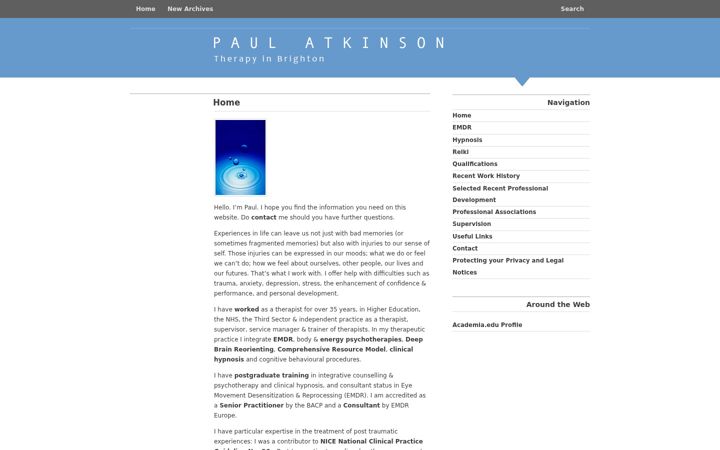 Screenshot of hypnotherapy-emdr.com