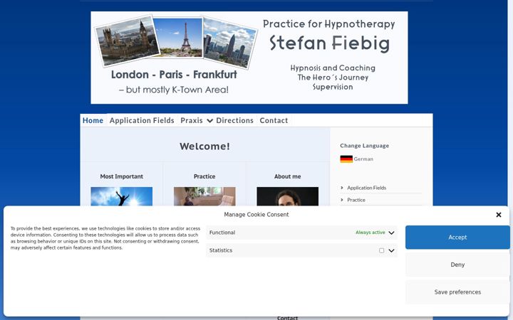 Screenshot di hypnotherapy-institute.de