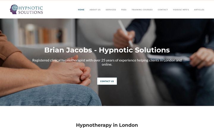 Screenshot of hypnoticsolutions.co.uk