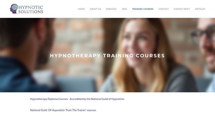 Screenshot of hypnoticsolutions.org.uk
