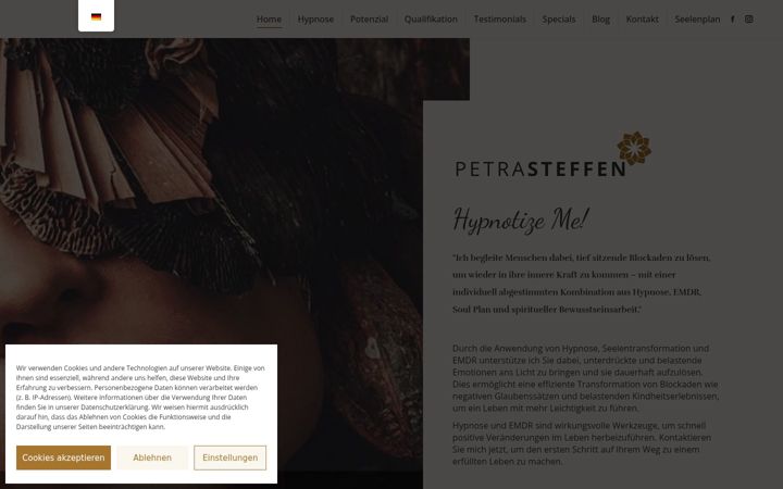 Screenshot of hypnotize-me.de