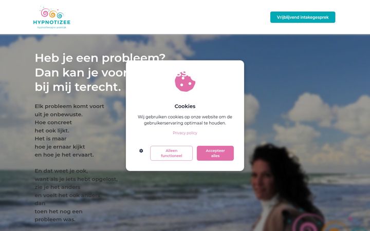 Screenshot of hypnotizee.nl