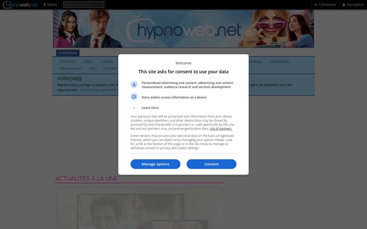 Screenshot of hypnoweb.net