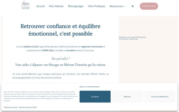 Screenshot of hypnozen.org