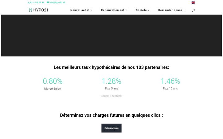 Screenshot of hypo21.ch
