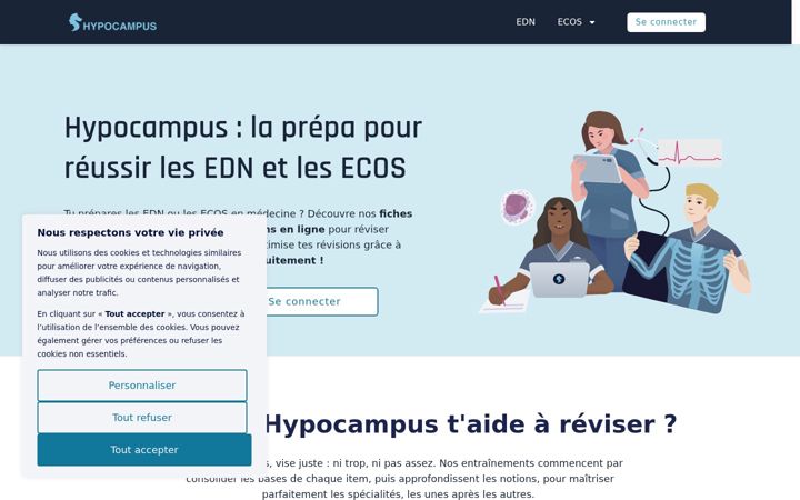 Screenshot of hypocampus.fr