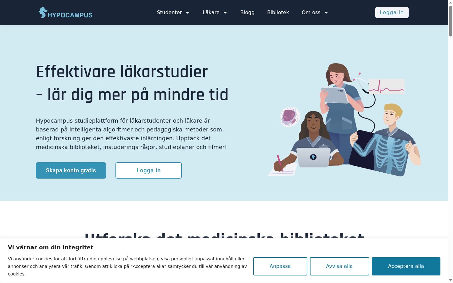 Ekrānuzņēmums ar piekrišanas baneri, kas tika rādīts pirms jebkādas mijiedarbības