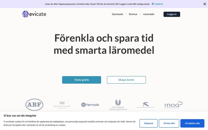 Screenshot of hypocampuscare.se