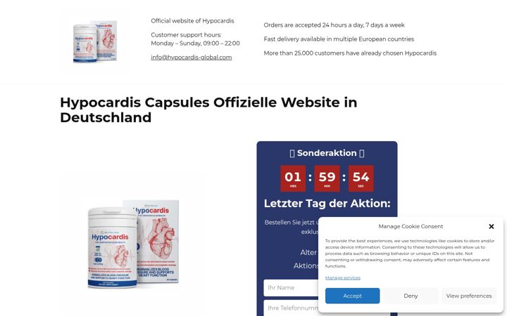 Screenshot of hypocardis-global.com