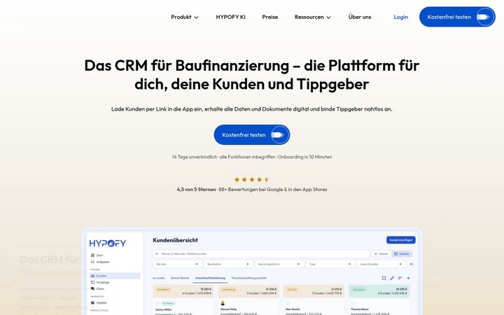 Screenshot of hypofy.de