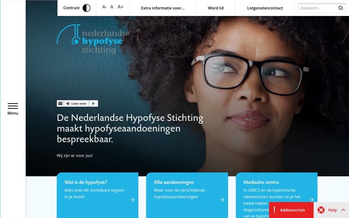 Screenshot of hypofyse.nl