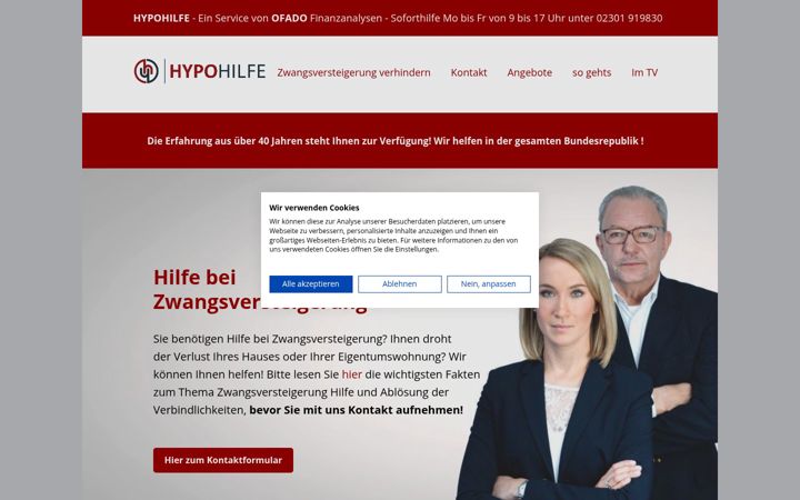 Screenshot of hypohilfe.de