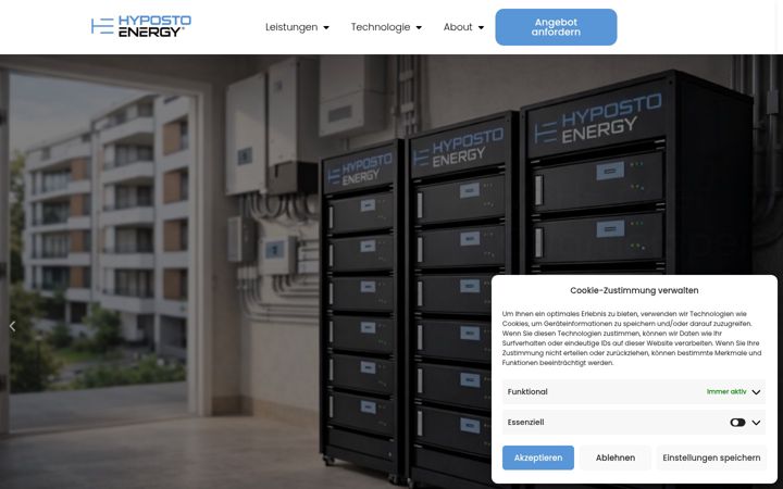 Screenshot ta' hyposto-energy.de