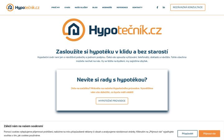 Screenshot of hypotecnik.cz