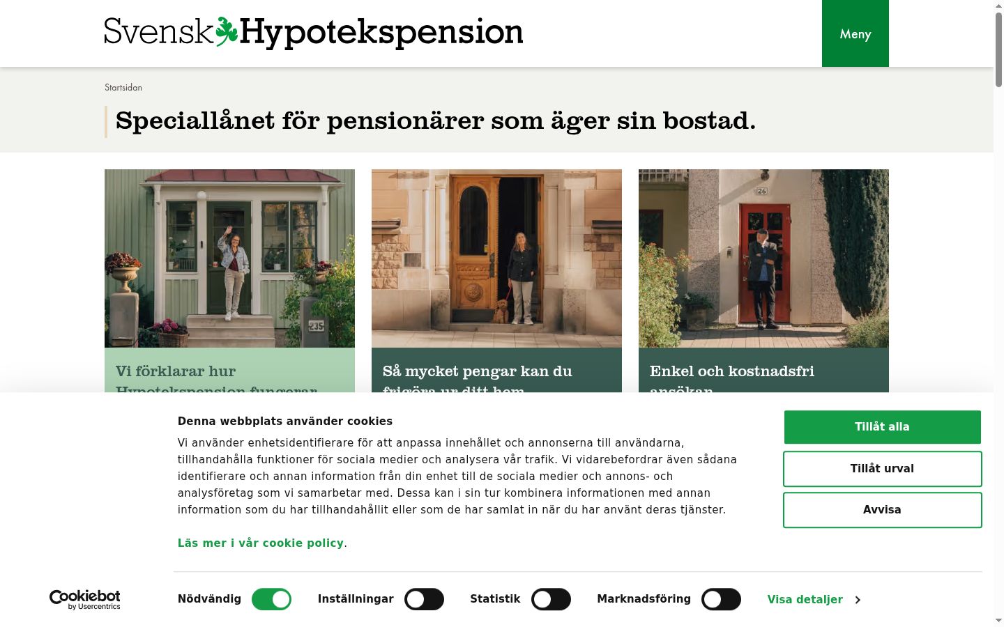 Ekraanipilt nõusolekubännerist, mida näidati enne mis tahes suhtlust