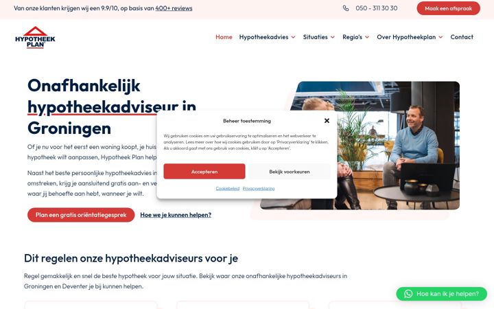 Screenshot of hypotheek-plan.nl