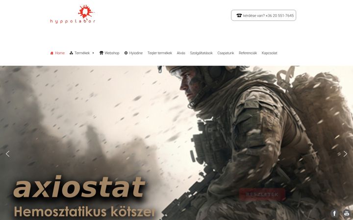 Screenshot of hyppolabor.hu
